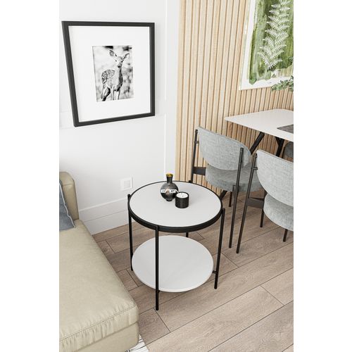 Tory - White White Side Table slika 2