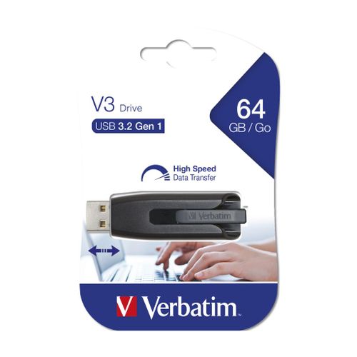 USB stick Verbatim 3.2 Gen1 #49174 64GB Store 'n' Go V3, crni slika 1