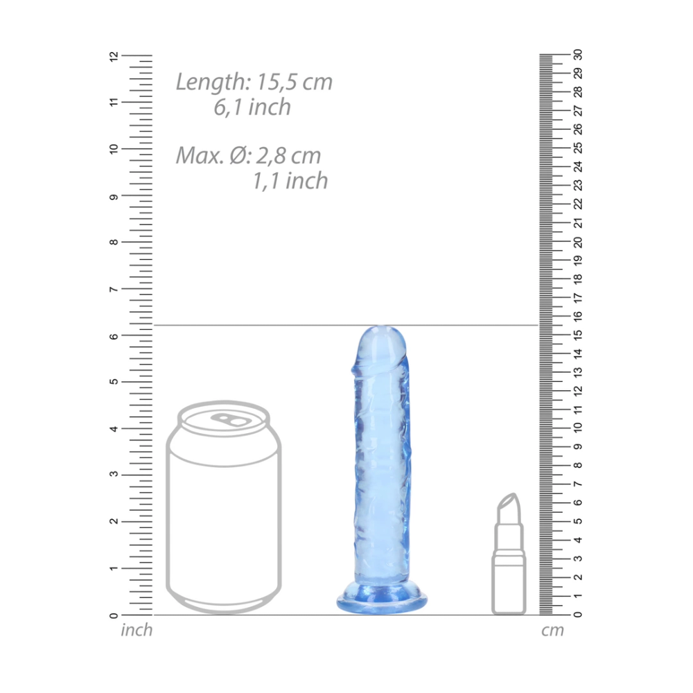 RealRock by Shots ravni realistični dildo s vakuumskom čašicom - 6'' / 14,5 slika 7