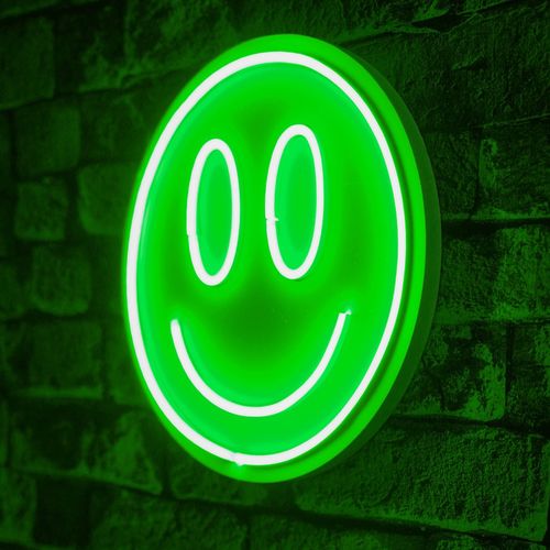 Wallity Ukrasna plastična LED rasvjeta, Smiley - Green slika 8