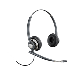 HP Poly 8R707AA HP Poly EncorePro 720 Binaural Headset +Quick Disconnect, Black, 2yw