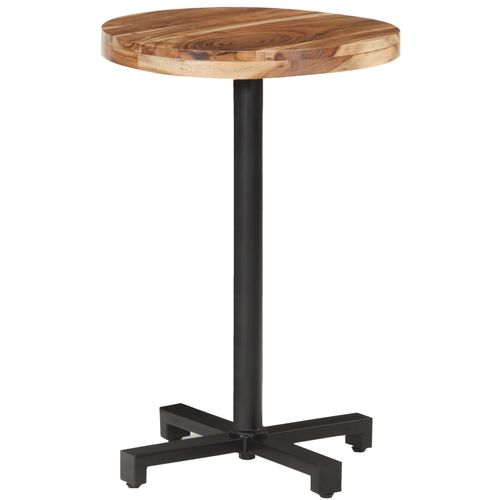 Bistro stol okrugli Ø 50 x 75 cm od masivnog bagremovog drva slika 10