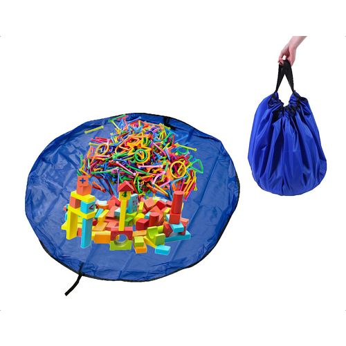 Podloga za igru/torba za skladištenje igrački plava 150cm slika 1