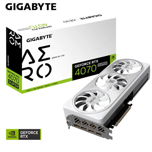 Grafička kartica GIGABYTE GeForce RTX 4070 SUPER AERO OC 12G, 12GB GDDR6X, PCI-E 4.0 slika 1