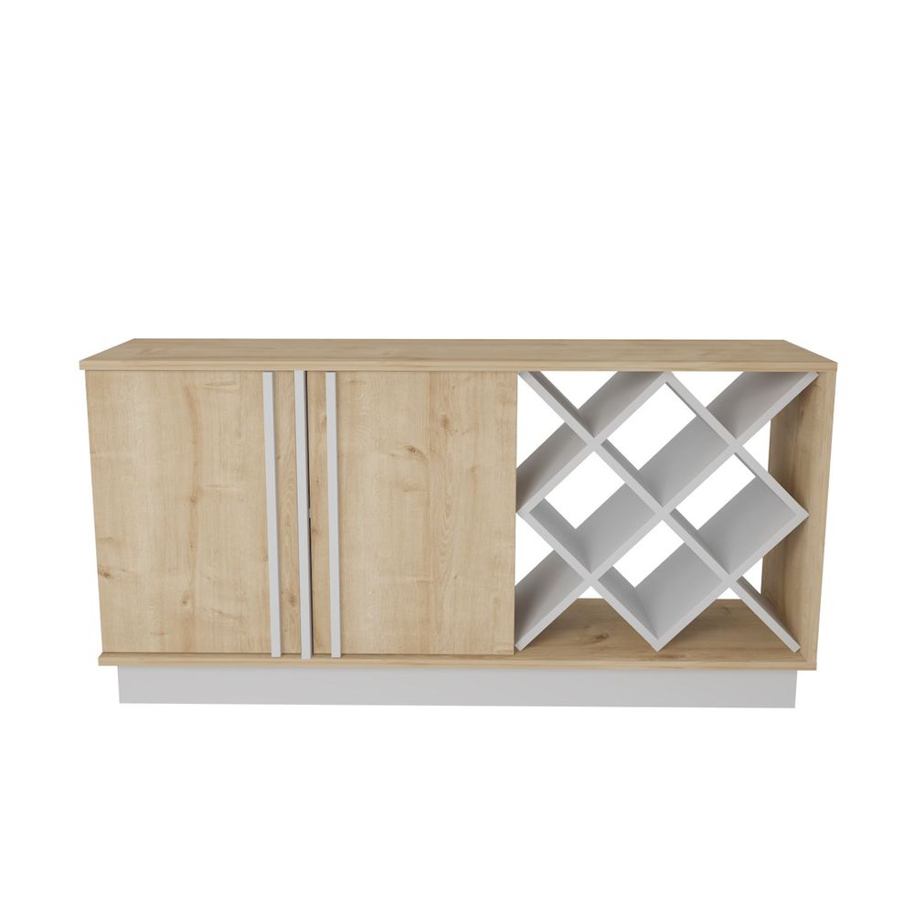 Sideboard Luna - boje safirni hrast i bijela slika 4