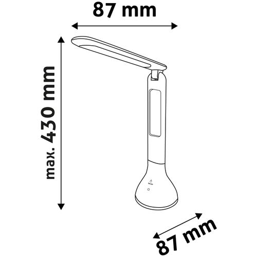 Avide lampa stolna 4W s kalendarom imitacija drva slika 3