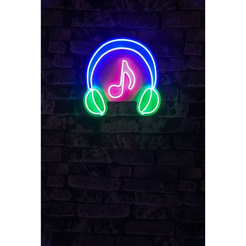 Wallity Ukrasna plastična LED rasvjeta, Music Sound Headphones - Pink slika 10