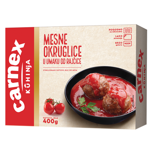 Carnex Mesne okruglice u umaku od rajčice 400g slika 1