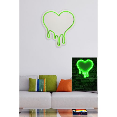 Wallity Ukrasna plastična LED rasvjeta, Melting Heart - Green slika 11