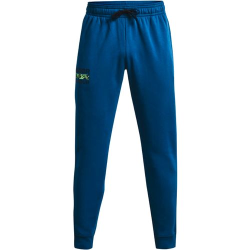 Under Armour Rival Fleece Signature Joggers muški donji dio trenirke 1366366-432 slika 1