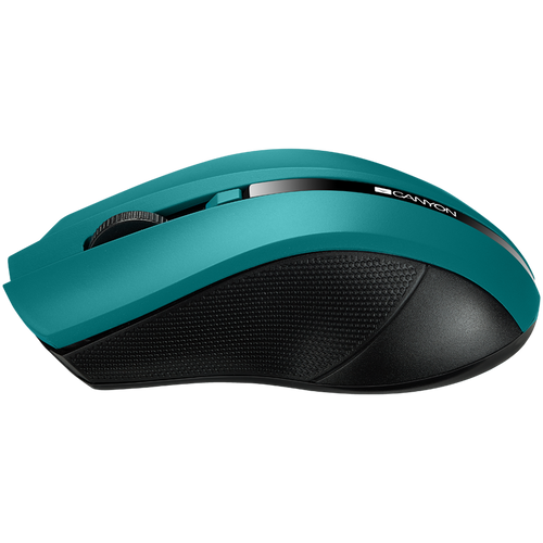 CANYON MW-5 2.4GHz wireless Optical Mouse with 4 buttons, DPI 800/1200/1600, Green, 122*69*40mm, 0.067kg slika 3