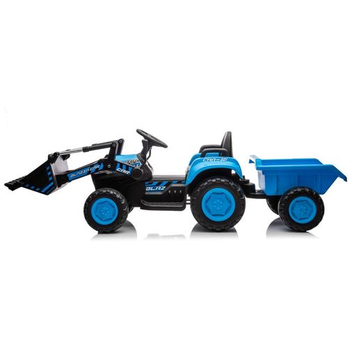 Traktor s utovarivačem BLAZIN plavi - traktor na akumulator slika 4
