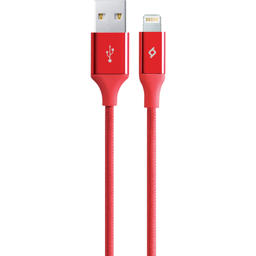 Ttec Kabel - Lightning to USB (1,20m) - Red - Alumi Cable slika 1