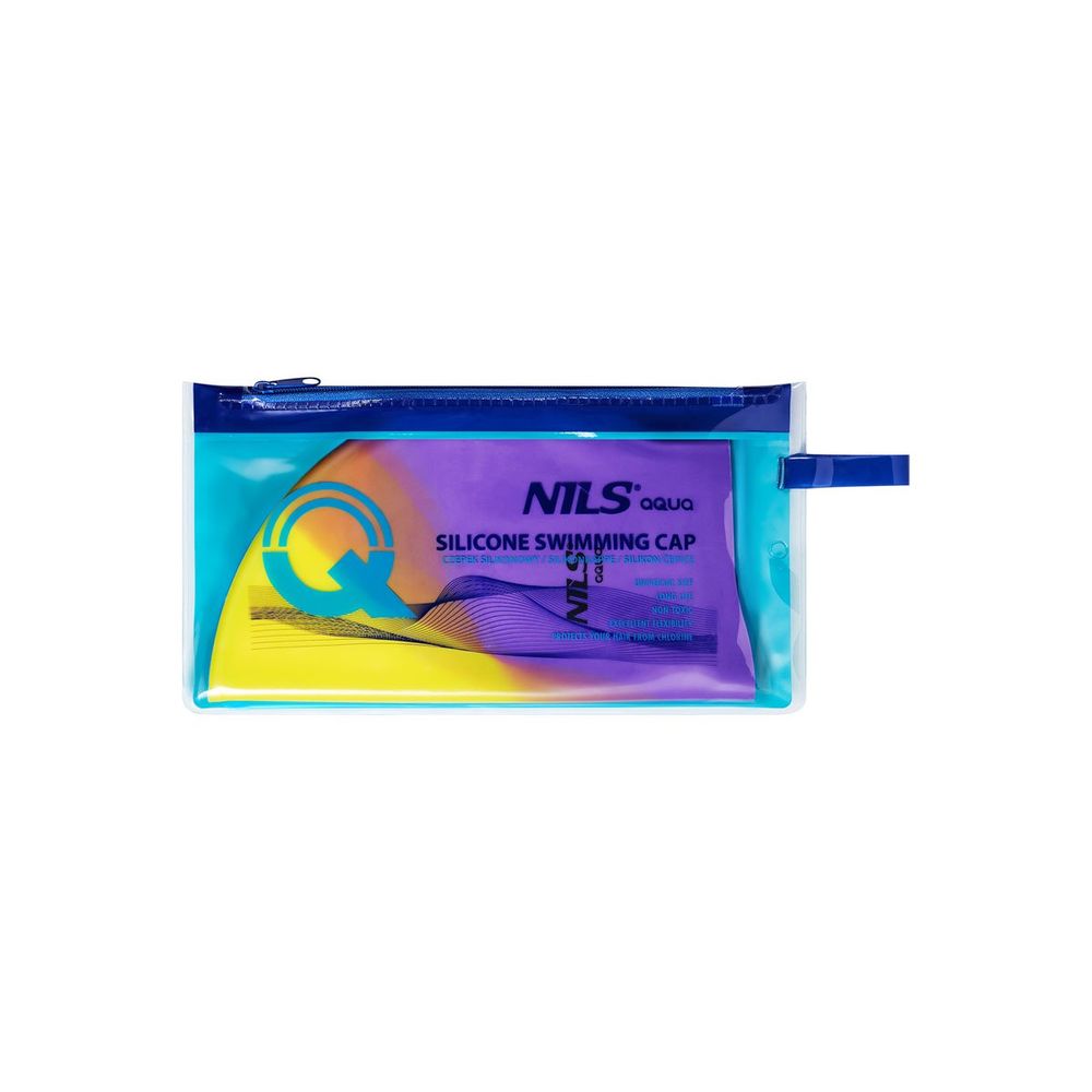 Nqc višebojna m11 silikonska kapa za plivanje nils aqua slika 3