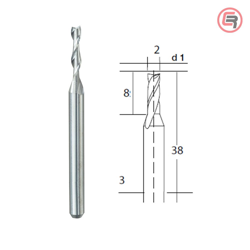 Proxxon Štift Za Glodanje Od Volfram-Karbida 2,0 mm Ravni - 28759 slika 1