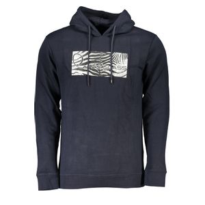 CAVALLI CLASS MEN'S BLUE ZIPLESS SWEATSHIRT