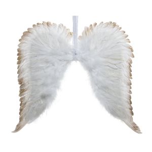 Novogodišnja dekor krila sa perjem 60 cm