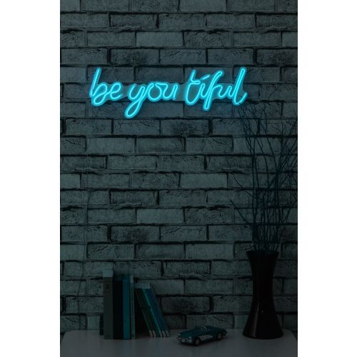 Wallity Ukrasna plastična LED rasvjeta, Be you tiful - Blue slika 10