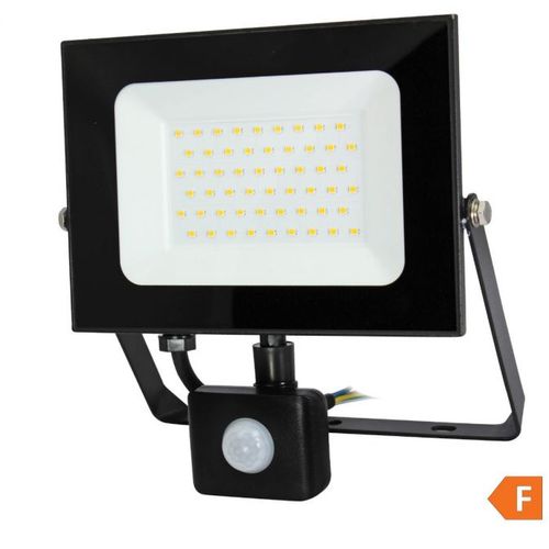 LED reflektor 50W detektor pokreta 4000k 4250lm 30kh  crni slika 1