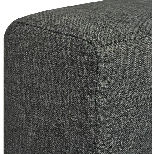 Dvodijelni set sofa od tkanina tamnosivi slika 31