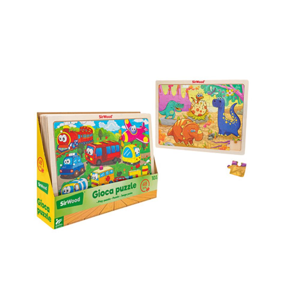GLOBO Drvene puzzle 48 dijelova 40x30cm slika 2