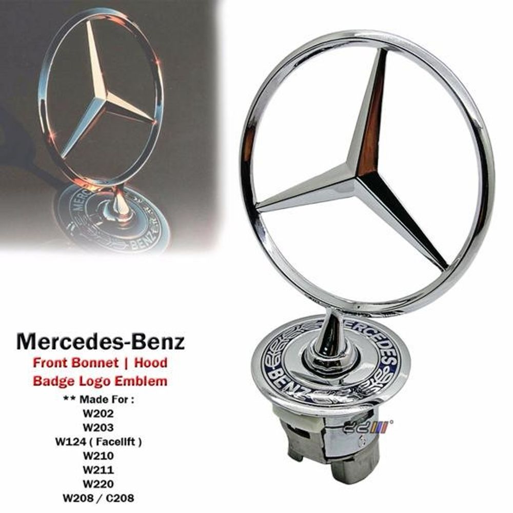 Metalna oznaka Asy za Mercedes C/E klasu - prednji dio slika 1