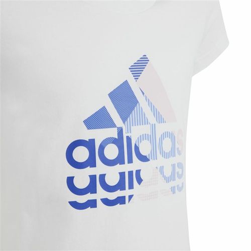 Dječja Majica Kratkih Rukava Adidas Graphic Bijela 13-14 Godina slika 3