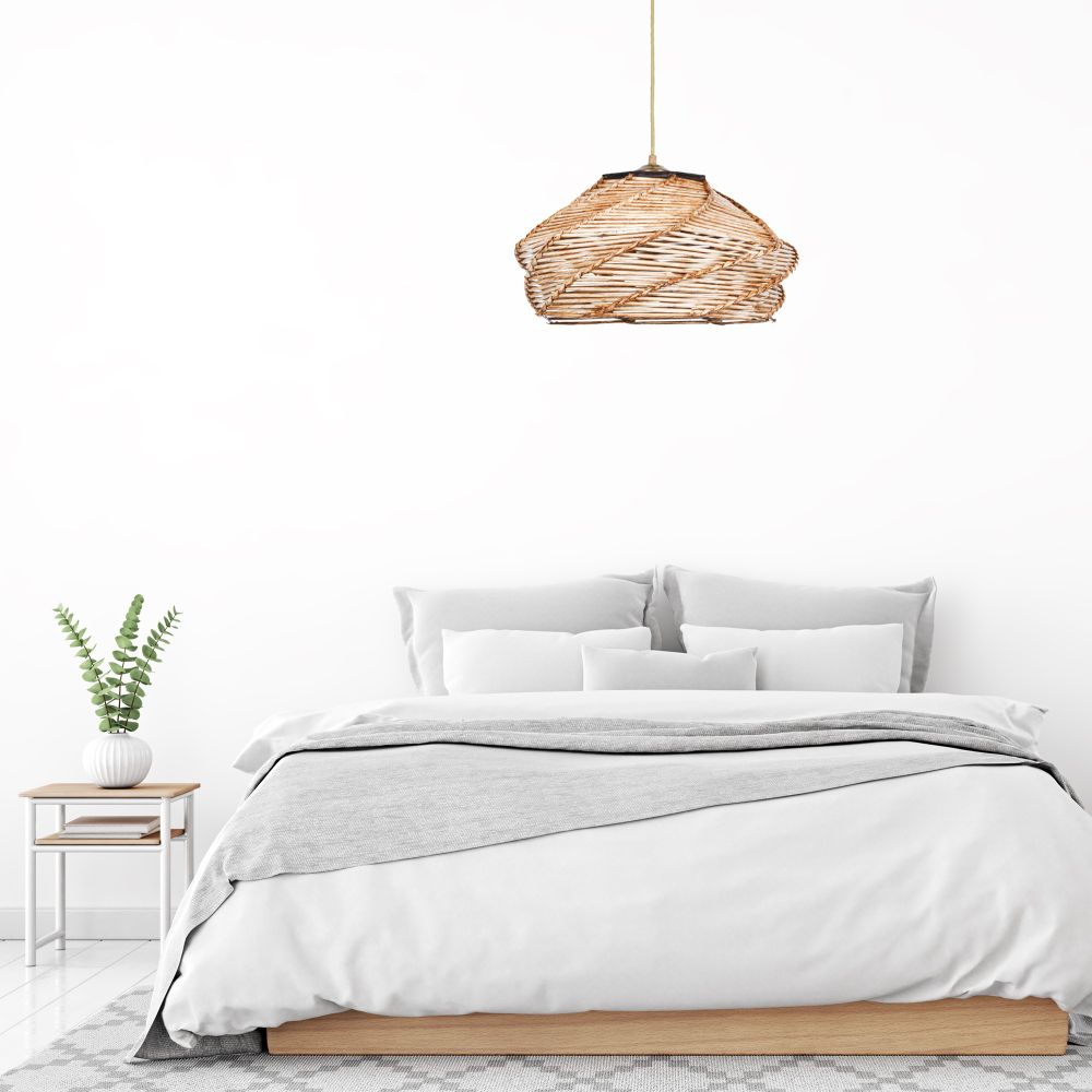 Luster Ovale Camel sa Drvenim Tijelom slika 3