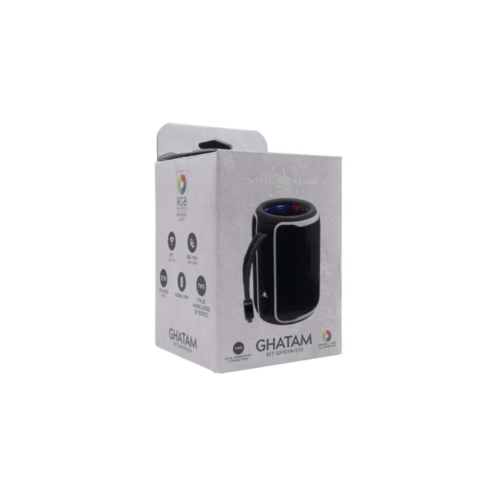 WHITE SHARK Bluetooth zvučnik GBT-3007 GHATAM, Crna-bijela slika 2