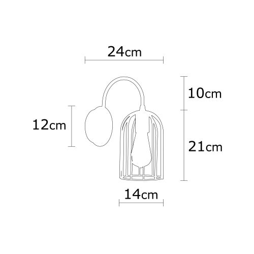 Opviq Zidna lampa, 525NOR3183 slika 6