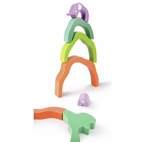 Hape Drveni oblici za slaganje Safari Elephant Stacking Blocks E0489A  slika 4