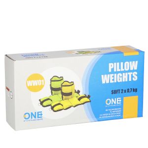 Ww01 utegovi za jastuke 2 x 0,7 kg one fitness (žuti)
