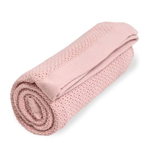 Vinter & Bloom Soft Grid deka - Crystal Pink slika 1