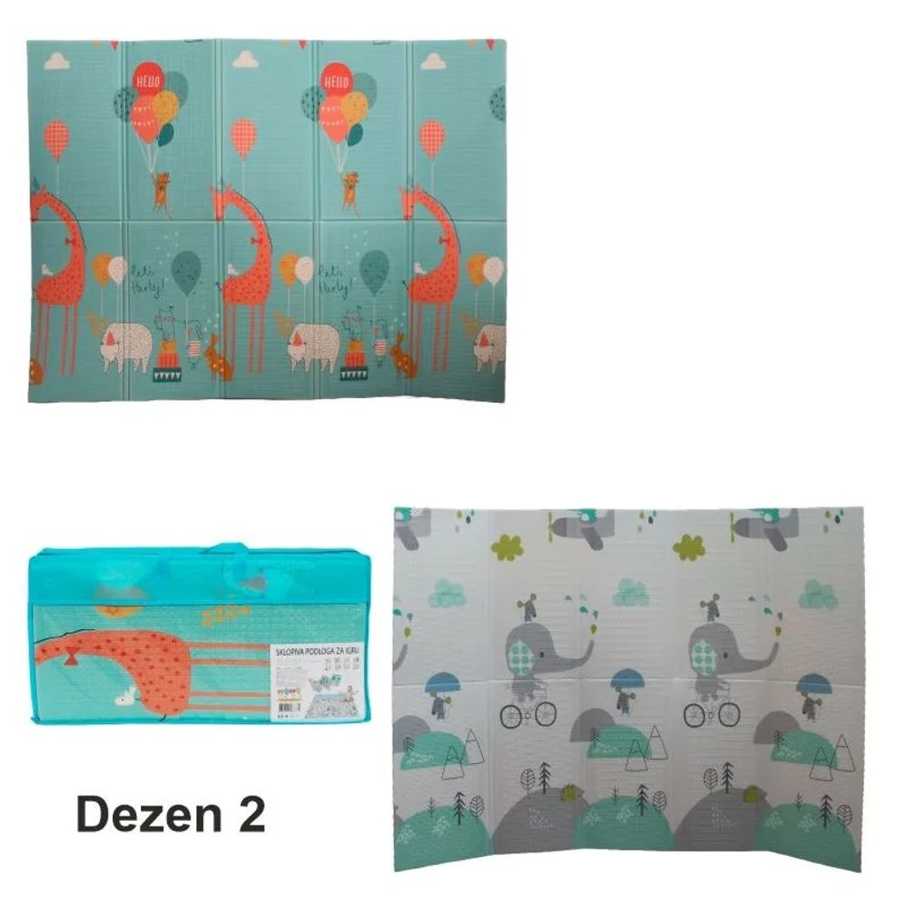 Sklopiva Dvostrana podloga za igru 200x150cm, 1kom slika 2