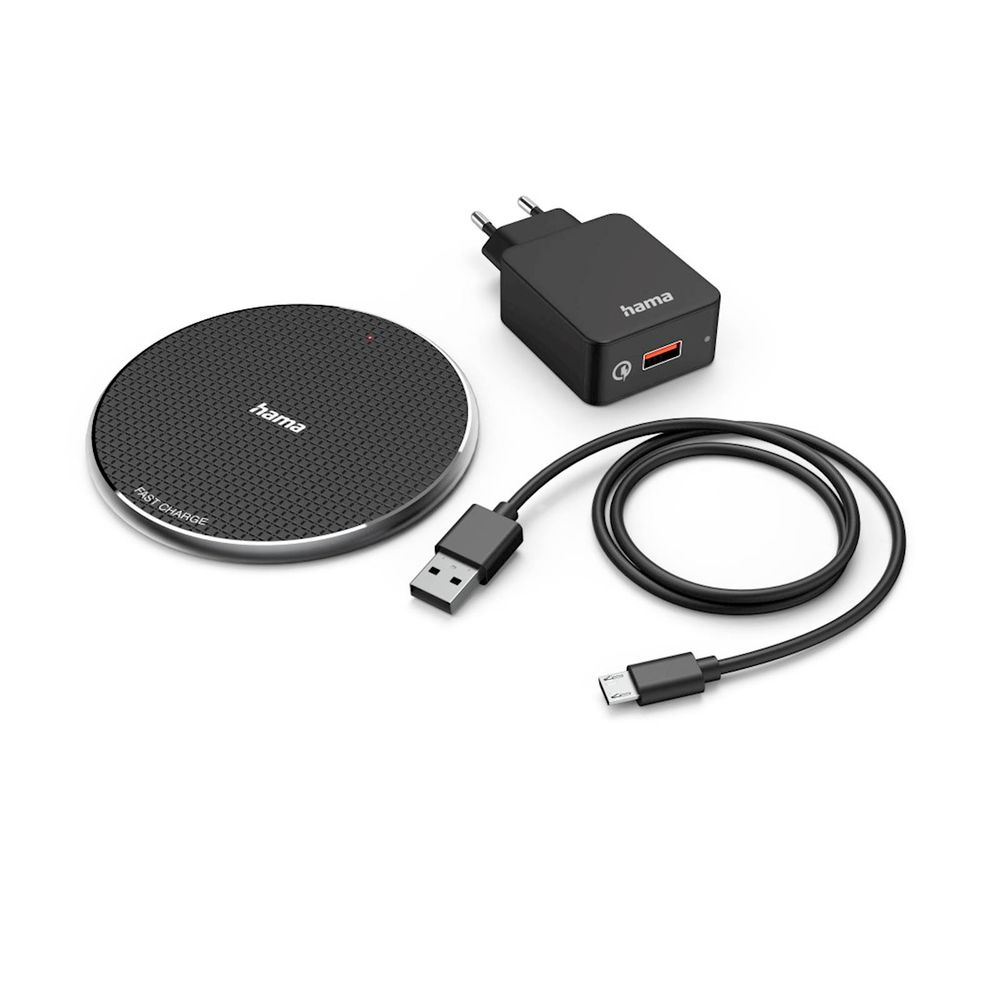 Wireless punjač set HAMA "QI-FC10" 10W crni slika 1