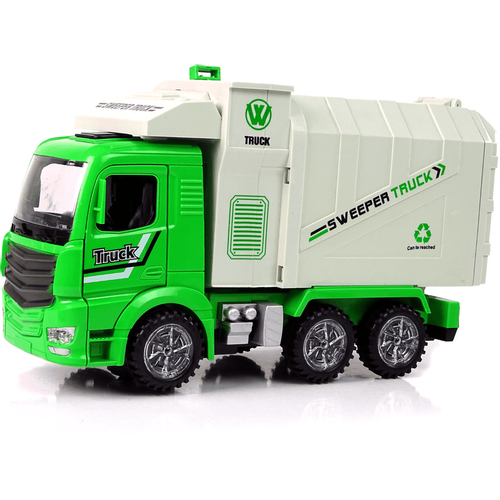 Kamion za odvoz smeća s 2 kante zeleni slika 2