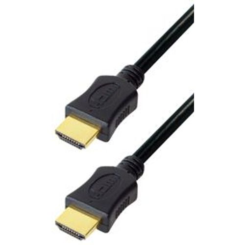 Transmedia High Speed HDMI cable with Ethernet 0,5m gold plugs, 4K slika 1