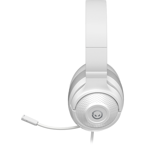 LORGAR Noah 101, Gaming headset with microphone, 3.5mm jack connection, cable length 2m, foldable design, PU leather ear pads, size: 185*195*80mm, 0.245kg, white slika 3