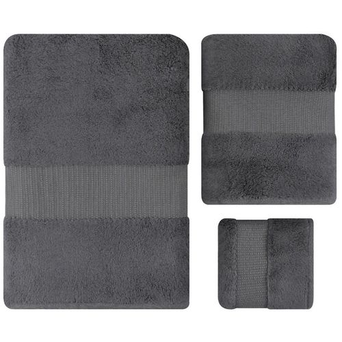 L'essential Maison Valencia Set - Dark Grey Dark Grey Towel Set (3 Pieces) slika 3