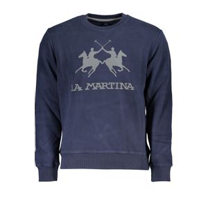 LA MARTINA MEN'S BLUE ZIPLESS SWEATSHIRT