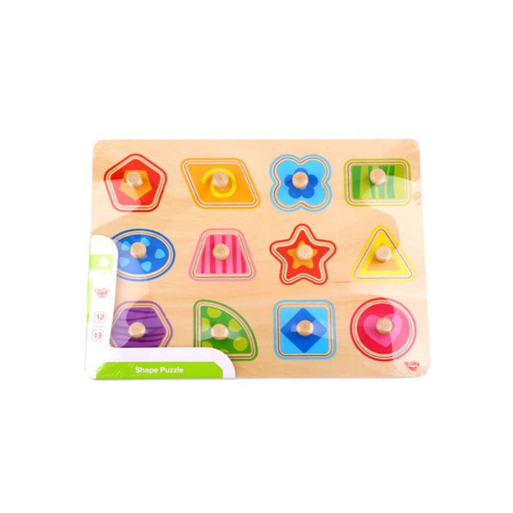 Tooky Toy Drvena slagalica Oblici TY853  slika 2