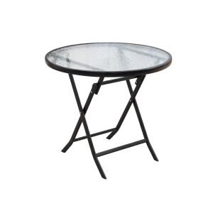 Vrtni stol Sklopivi metal staklo 60 x 60 x 71 cm