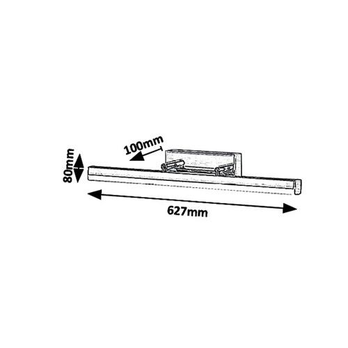 Rabalux Silas, kupatilska, LED 18W, IP44, bronza slika 5