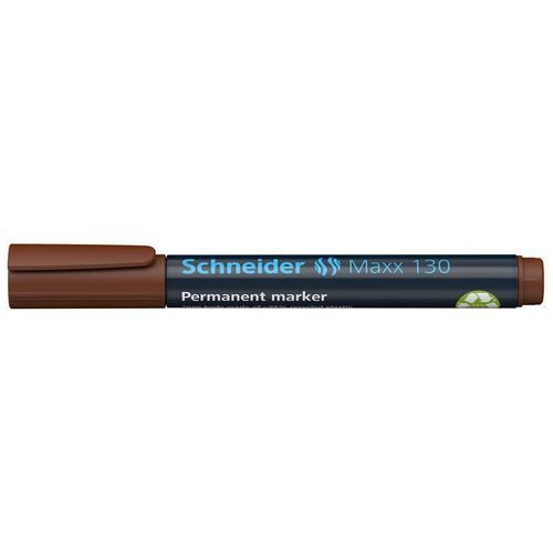 Flomaster Schneider, permanent marker, Maxx 130, 1-3 mm, smeđi slika 3
