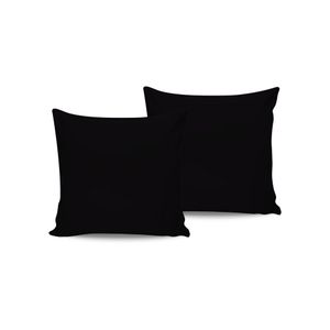 Set jastučića od satena (2 komada) De Black, boja: crna