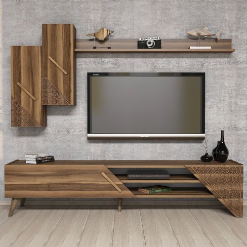 Woody Fashion TV jedinica, Beril - Walnut slika 3