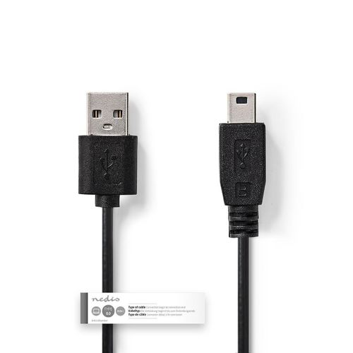 Kabel NEDIS CCGT60300BK30, USB 2.0 A (M) na mini 5-pin (M), 3m slika 1