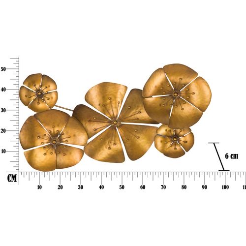 Mauro Ferretti Zidni dekor cvijet goldy -a- cm 94x6x50 slika 9