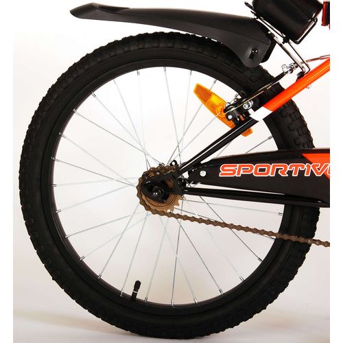 Dječji bicikl Volare Sportivo 18" neon narančasta/crna s dvije ručne kočnice slika 4
