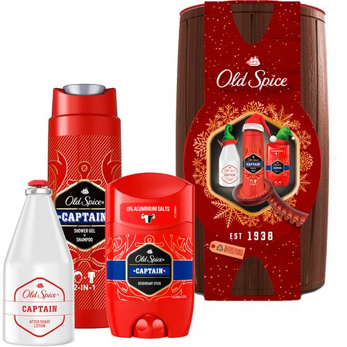 Old Spice Poklon paket Losion poslije brijanja 100 ml & Dezodorans u stiku 50 ml & Gel + šampon 250 ml slika 1